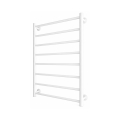 Kúpeľňový rebríkový radiátor INOX FLAT 163W/230V 77x53 cm nerezová/biela