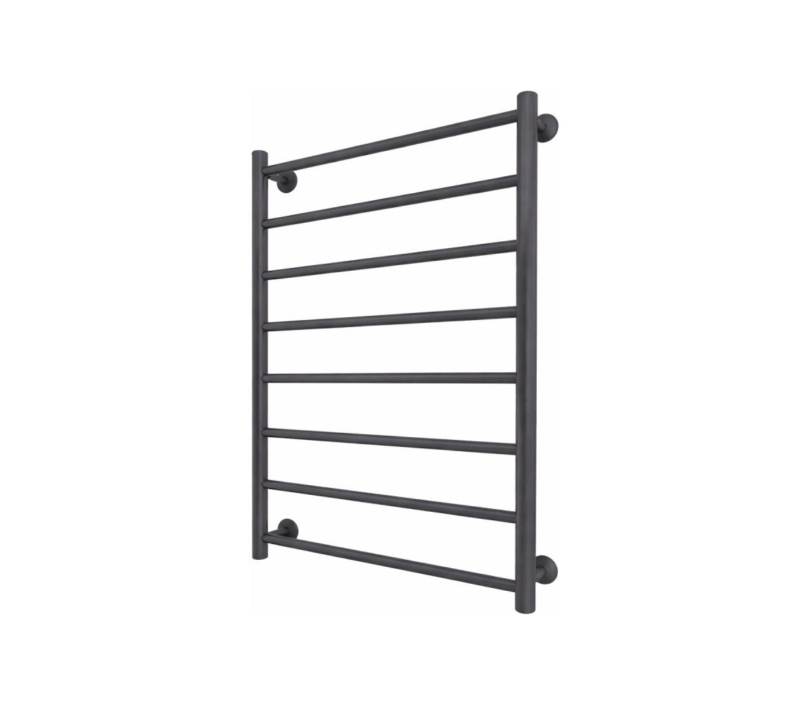 Mario-Radiators Kúpeľňový rebríkový radiátor INOX FLAT 163W/230V 77x53 cm nerezová oceľ/antracit 1.4.048083.GR
