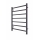 Kúpeľňový rebríkový radiátor INOX TOKIO 161W/230V 77x53 cm nerez/antracit