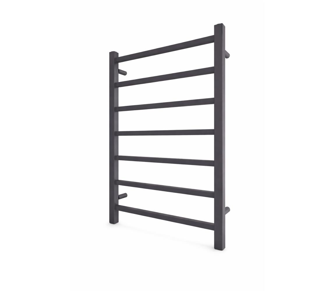 Mario-Radiators Kúpeľňový rebríkový radiátor INOX TOKIO 161W/230V 77x53 cm nerez/antracit 1.4.048148.GR