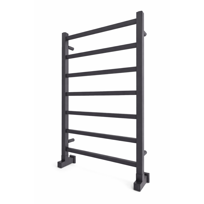 Kúpeľňový rebríkový radiátor INOX TOKIO 161W/230V 77x53 cm nerez/antracit