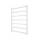 Kúpeľňový rebríkový radiátor INOX TOKIO 161W/230V 77x53 cm nerez/biela
