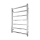 Kúpeľňový rebríkový radiátor INOX TOKIO 161W/230V 77x53 cm nerez/lesklý chróm