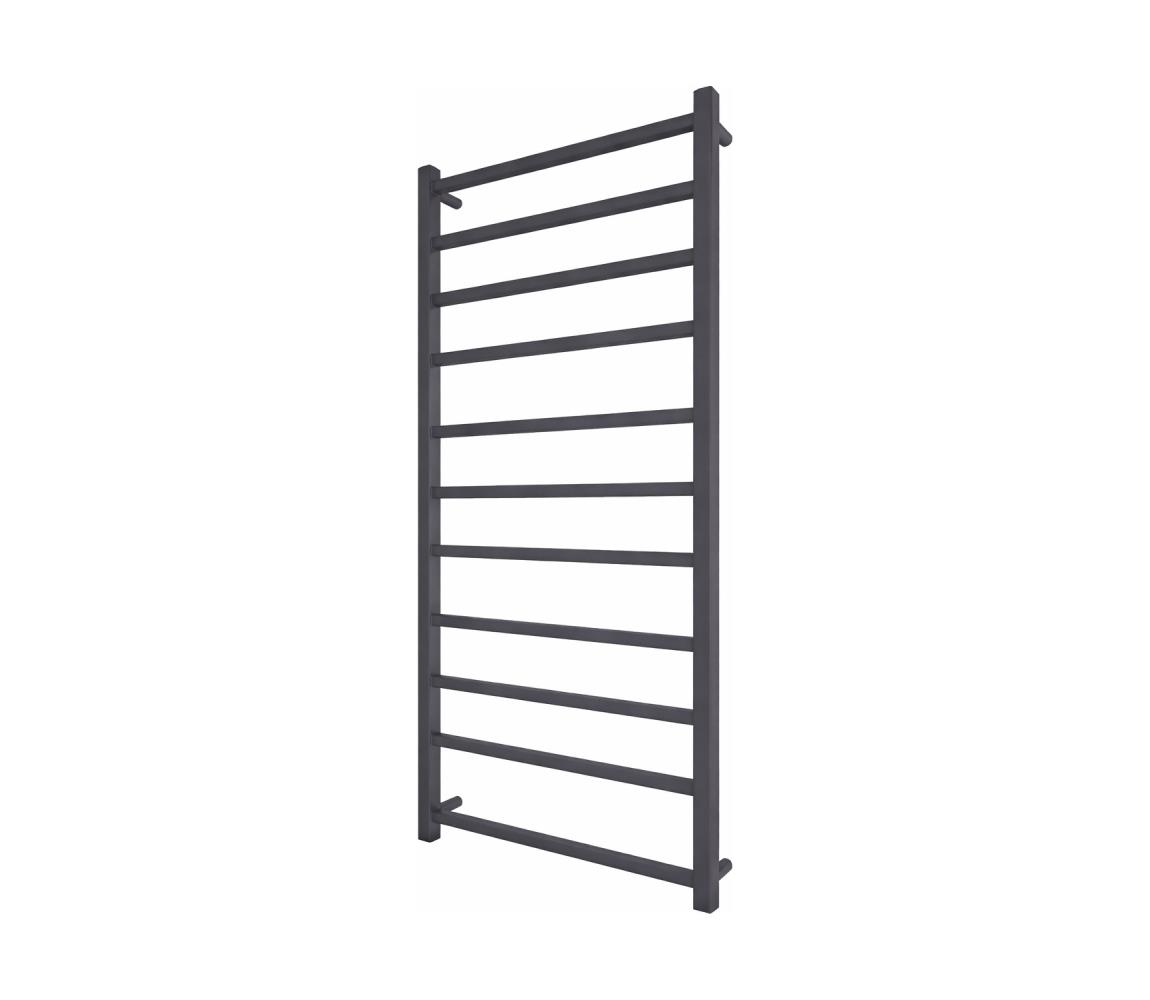 Mario-Radiators Kúpeľňový rebríkový radiátor INOX TOKIO 233W/230V 117x53 cm nerez/antracit 1.4.048149.GR