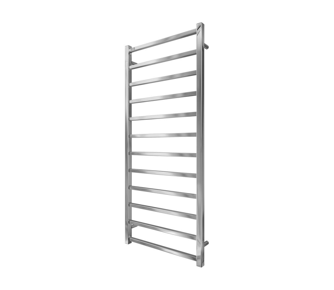 Mario-Radiators Kúpeľňový rebríkový radiátor INOX TOKIO 233W/230V 117x53 cm nerez/lesklý chróm 1.7.044616.P