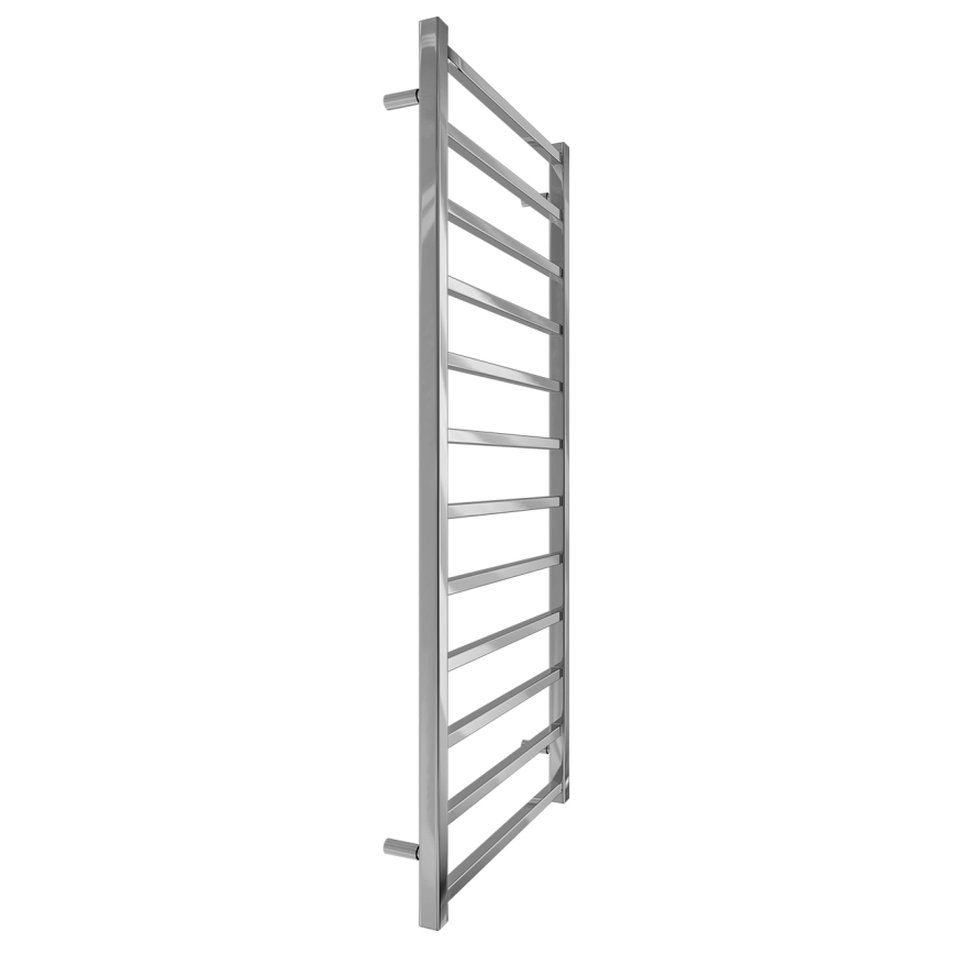 Kúpeľňový rebríkový radiátor INOX TOKIO 233W/230V 117x53 cm nerez/lesklý chróm