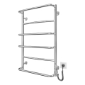Kúpeľňový rebríkový radiátor LUX 105W/230V 81x52 cm nerez/lesklý chróm pravé prevedenie