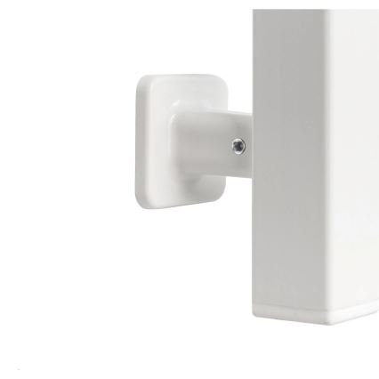 Kúpeľňový rebríkový radiátor s termostatom AVANGARD, 251W/230V, 80,6 cm, IP44, biely, ľavé pripojenie, hranatý