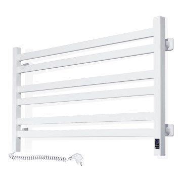 Kúpeľňový rebríkový radiátor s termostatom AVANGARD 316W/230V 50,6 cm IP44 biely ľavý hranatý