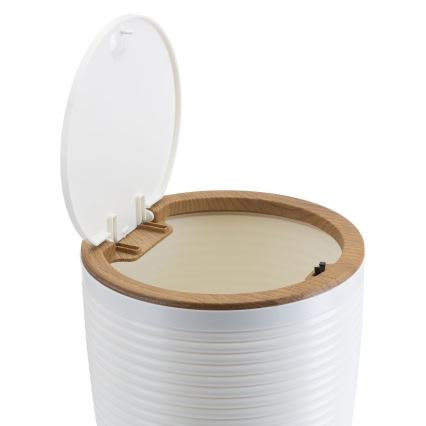 Kúpeľňový set CAROL 5 ks biela/hnedá