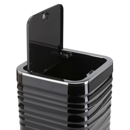 Kúpeľňový set WAVE 5 ks čierna/lesklý chróm