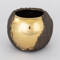 Kvetináč pr. 18,5 cm zlatá/hnedá