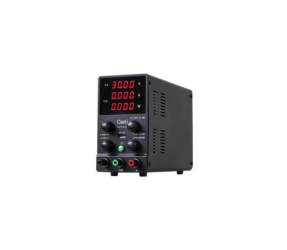 Laboratórny zdroj GETI GLPS1203H 0-120V/0-3A 04220278