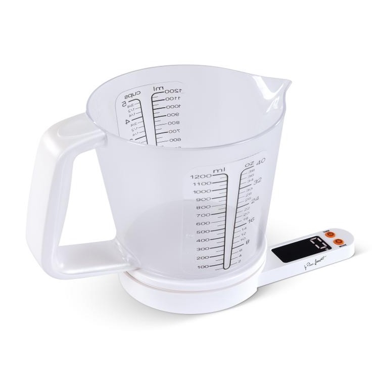 Lamart - Digitálna kuchynská váha s odmerkou 2xAAA biela