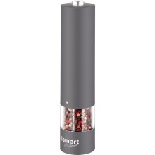 Lamart - Elektrický mlynček na korenie 4xAA šedá