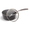 Lamart - Granitový rendlík s pokrievkou 16 cm čierna/šedá/nerez