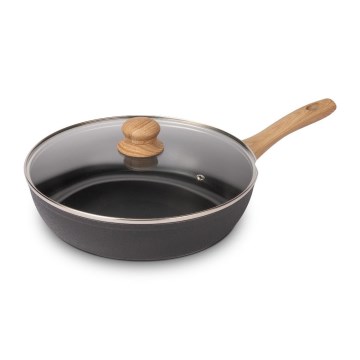Lamart - Panvica s pokrievkou 28 cm čierna/hnedá