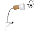 Lampa s klipom SVENDA 1xE27/60W/230V breza – FSC certifikované