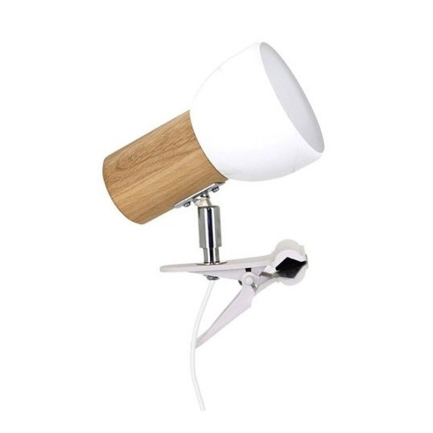 Lampa s klipom SVENDA 1xE27/60W/230V dub