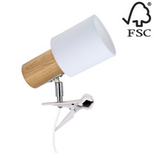 Lampa s klipom TREEHOUSE 1xE27/25W/230V dub – FSC certifikované