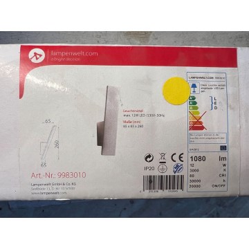 Lampenwelt - LED Nástenné svietidlo ISSA LED/12W/230V