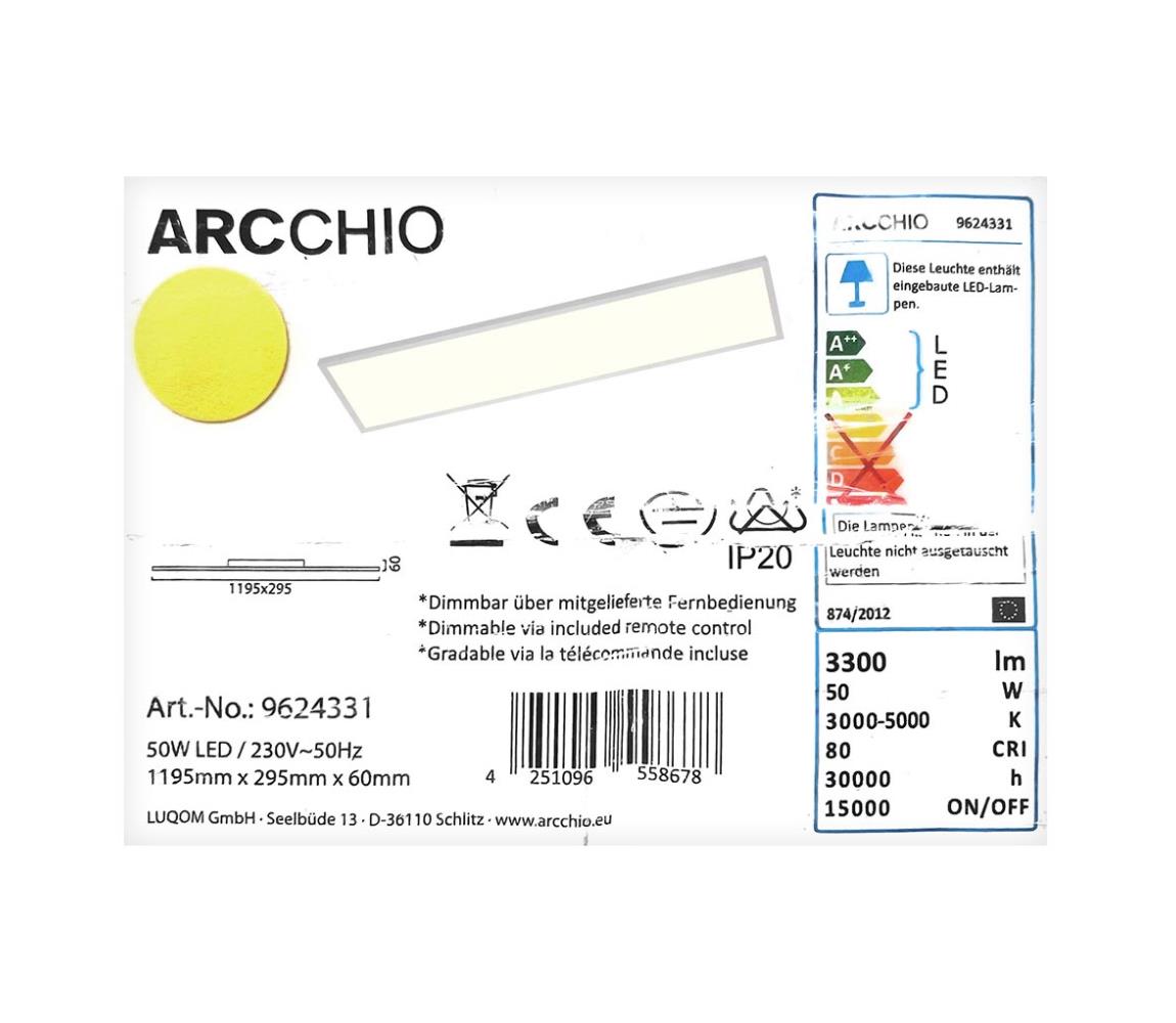 Lampenwelt Lampenwelt - LED Stmievateľné stropné svietidlo BLAAN LED/50W/230V + DO