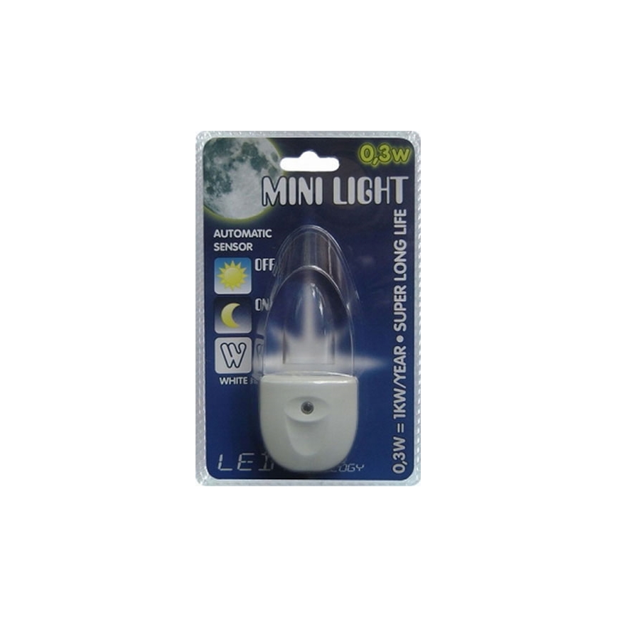 Lampička do zásuvky MINI-LIGHT (modré svetlo)