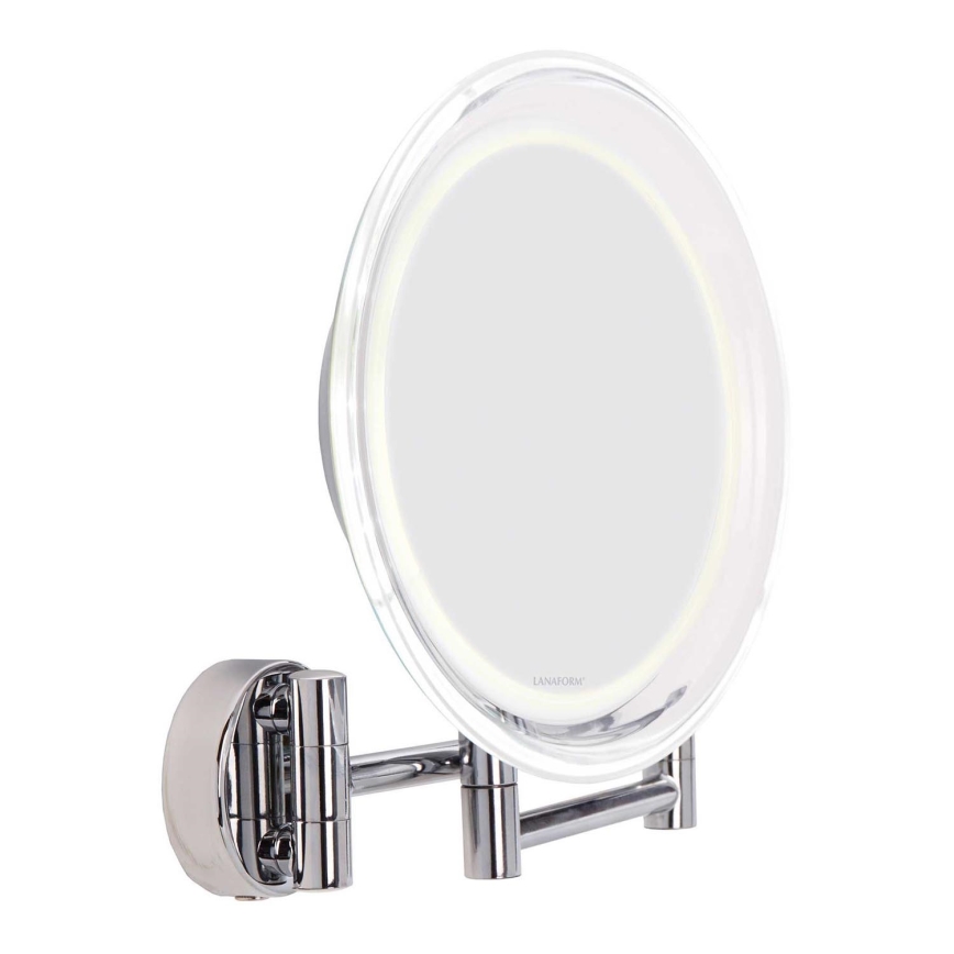 Lanaform - LED nástenné kozmetické zrkadlo WALL LED/4xAAA