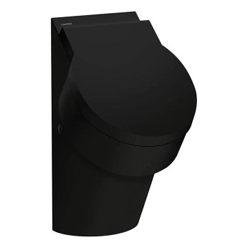 LAUFEN H8402810200001 - Pisoár s otvormi pre poklop VAL, zadný prívod, zadný odpad, keramika/lesklá čierna