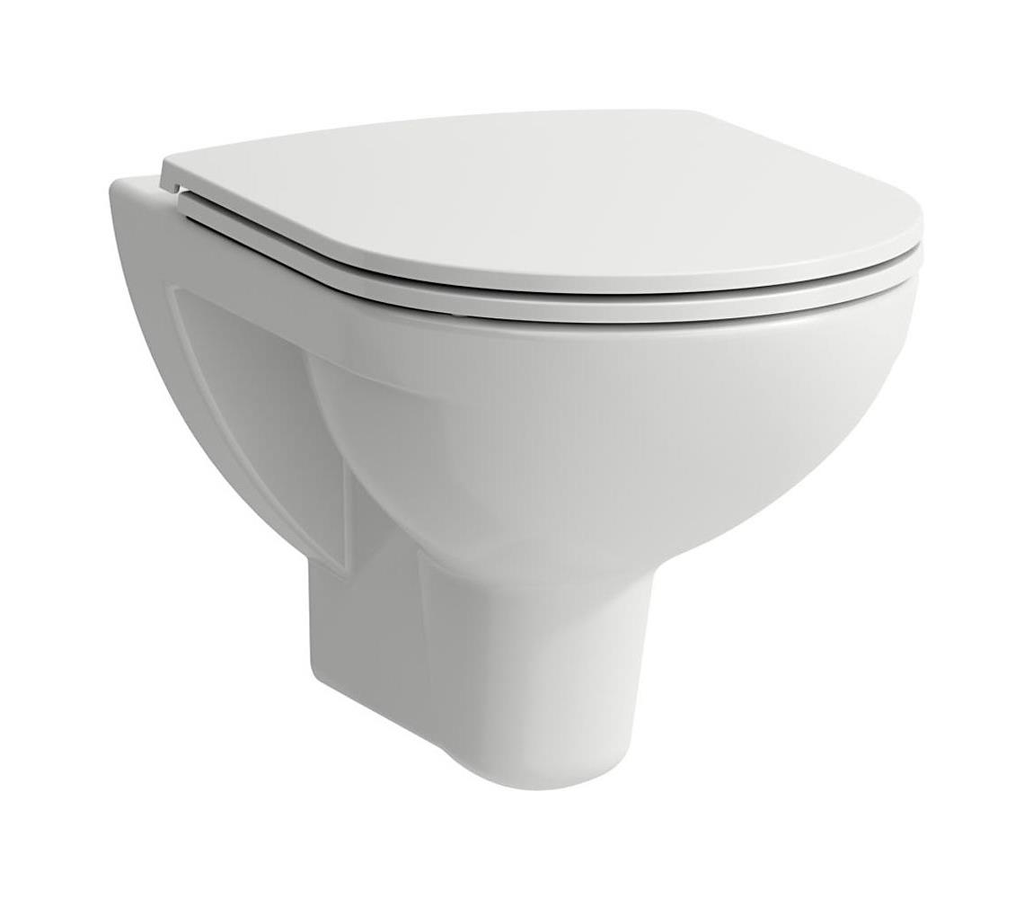 LAUFEN H8669510000001 - Závesné WC PRO keramika/biela + WC sedadlo SoftClose PRO biela H8669510000001