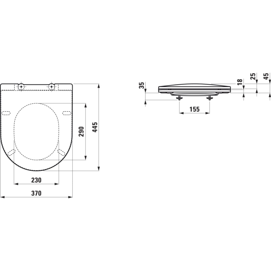 LAUFEN H8989667160001 - WC sedadlo SoftClose PRO duroplast/čierne