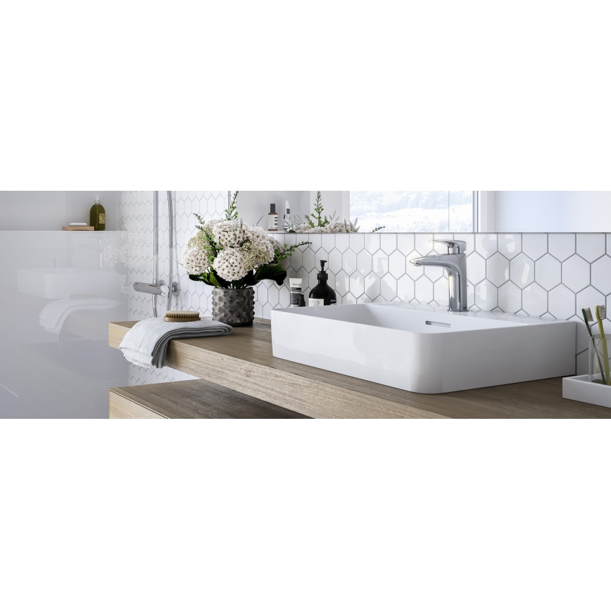 LAUFEN HF500701100000 - Umývadlová batéria + výpust s prepadom LAURIN 16,2 cm lesklý chróm