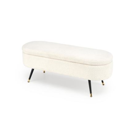 Lavica s úložným priestorom AVEIRO 46x120 cm biela