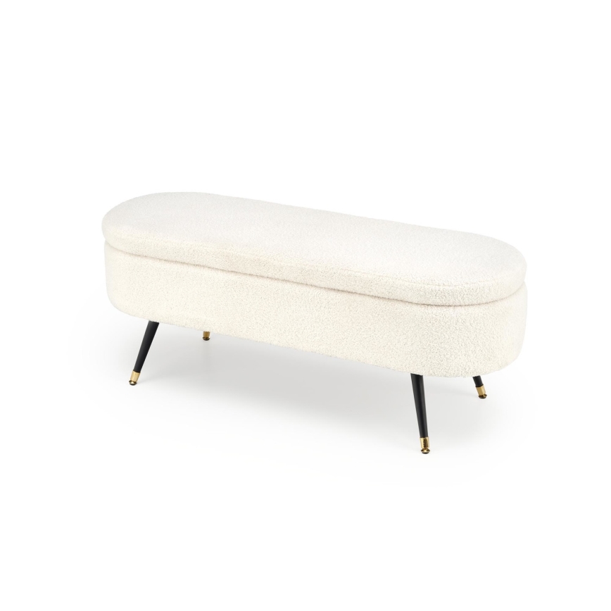 Lavica s úložným priestorom AVEIRO 46x120 cm biela