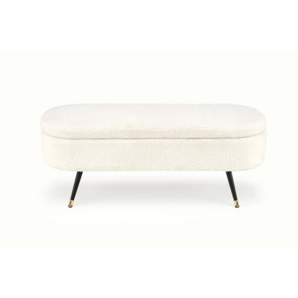 Lavica s úložným priestorom AVEIRO 46x120 cm biela