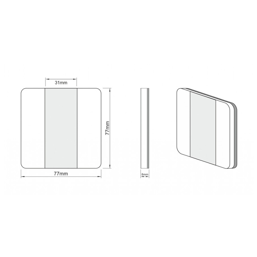 LDST DU-01-SS-BC8 - Osvetlenie schodiska DUO 10xLED/1,2W/230V