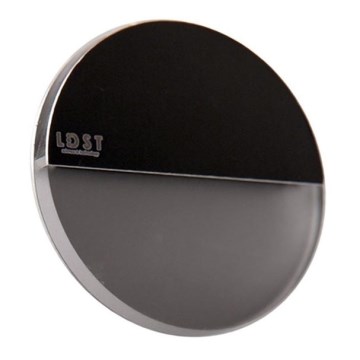 LDST RO-01-CB-BZ4 - LED schodiskové svietidlo ROBIN 4xLED/1,2W/230V lesklá čierna 6500K