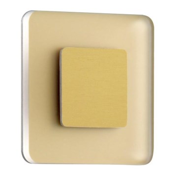 LDST SW-01-SZ-BC8 - LED schodiskové svietidlo SWIFT 8xLED/1,2W/230V zlatá 3500K