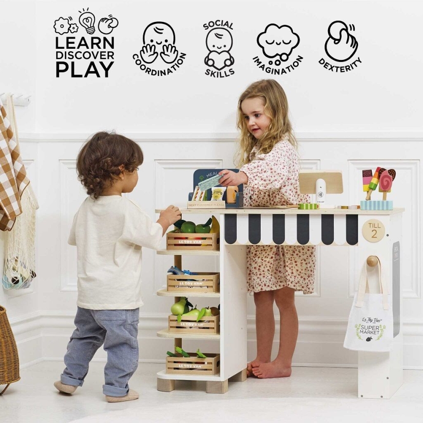 Le Toy Van - Predajný stánok s pokladňou a príslušenstvom