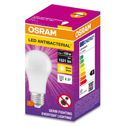 LED Antibakteriálna žiarovka  A100 E27/13W/230V 2700K - Osram