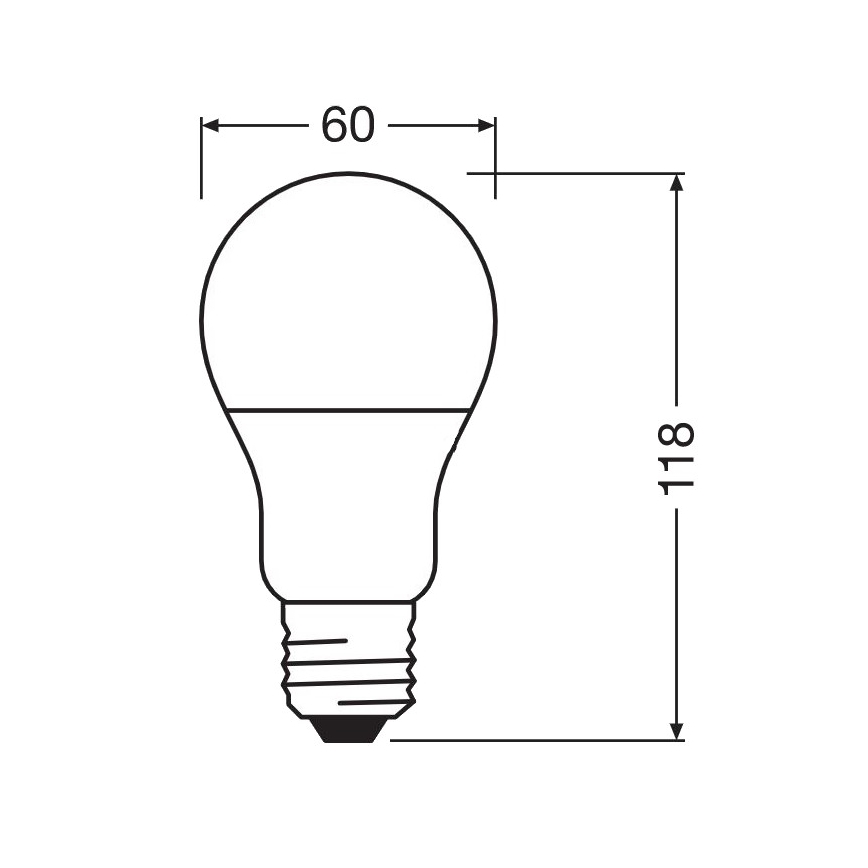 LED  Antibakteriálna žiarovka A75 E27/10W/230V 6500K - Osram