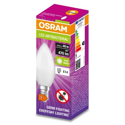 LED Antibakteriálna žiarovka B40 E14/4,9W/230V 4000K - Osram