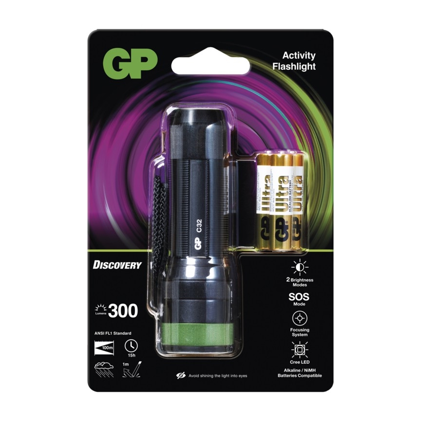 LED baterka GP DISCOVERY C32 LED/3xAAA