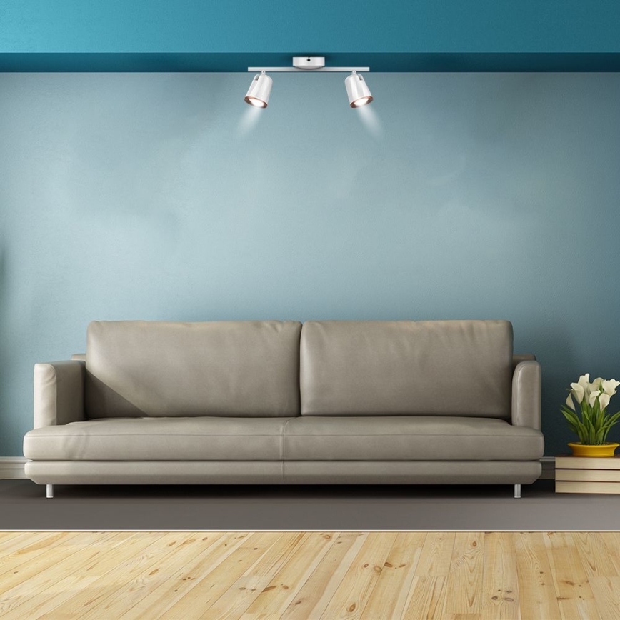 LED Bodové svietidlo 2xLED/5W/230V 3000K biela