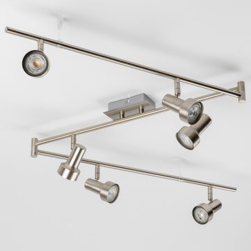 LED Bodové svietidlo 6xGU10/4,7W/230V matný chróm