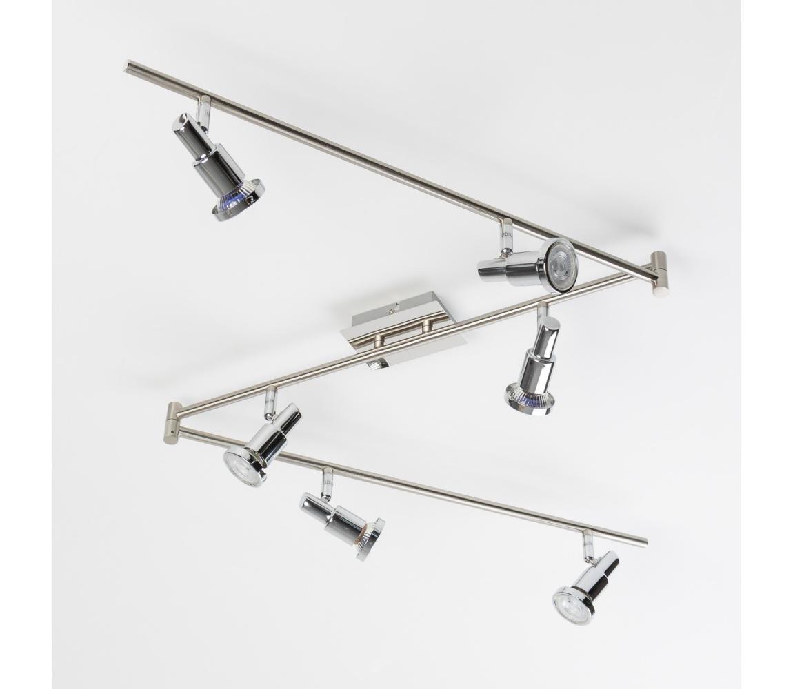LED bodové svietidlo 6xGU10/5W/230V lesklý chróm 9A21929