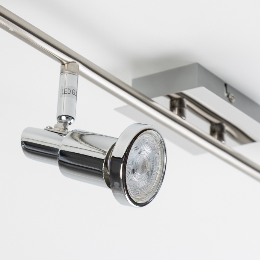 LED bodové svietidlo 6xGU10/5W/230V lesklý chróm