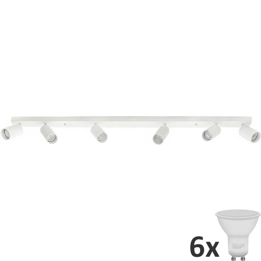 LED Bodové svietidlo ANGIE 6xGU10/6W/230V biela