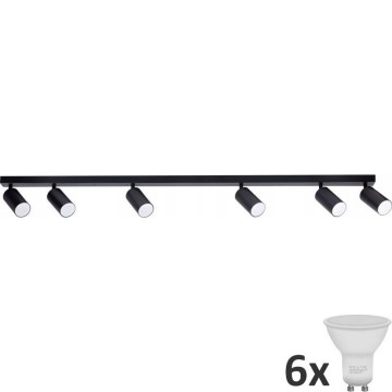 LED Bodové svietidlo ANGIE 6xGU10/6W/230V čierna