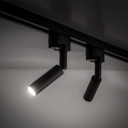 LED Bodové svietidlo do 1-fázového lištového systému LAGOS 1xG9/3W/230V čierna